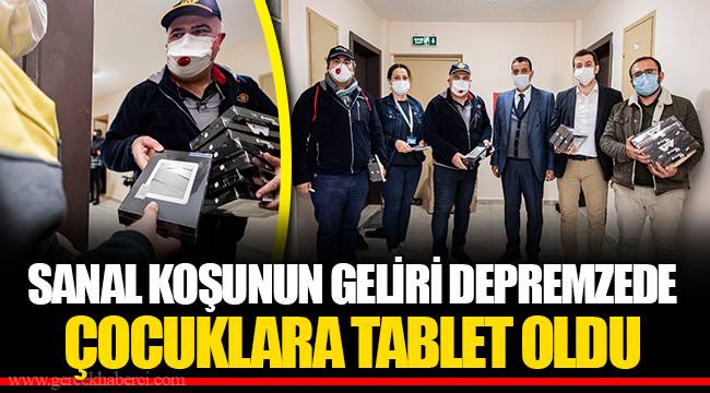 SANAL KOŞUNUN GELİRİ DEPREMZEDE ÇOCUKLARA TABLET OLDU