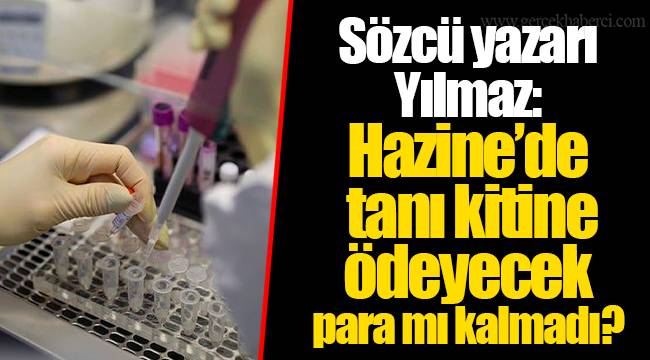 Sözcü yazarı Yılmaz: Hazine’de tanı kitine ödeyecek para mı kalmadı?