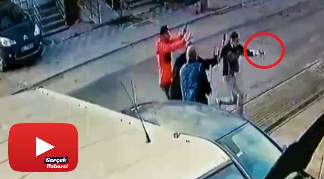Tamirhanede levye ve sopalı kavga kamerada