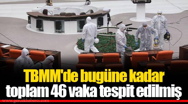 TBMM'de bugüne kadar toplam 46 vaka tespit edilmiş