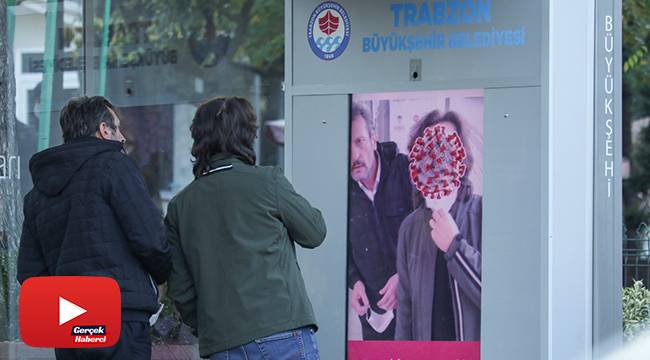 Trabzon'da yapay zeka ile maske takmayan vatandaşlar böyle uyarılıyor