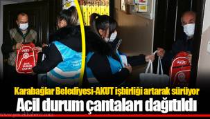 Acil durum çantaları dağıtıldı