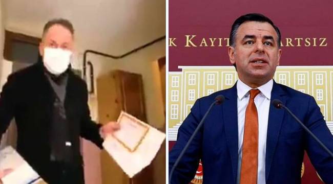 AKP İl Başkanı evlere giderek karne dağıttı, Barış Yarkadaş sordu: "Okul müdürü, öğrencilerinin bilgilerini AKP'ye hangi hakla veriyor?"