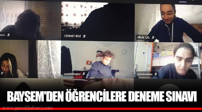 BAYSEM'DEN ÖĞRENCİLERE DENEME SINAVI