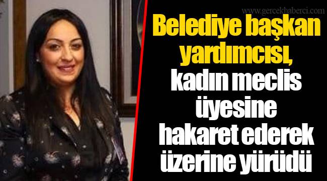 Belediye başkan yardımcısı, kadın meclis üyesine hakaret ederek üzerine yürüdü
