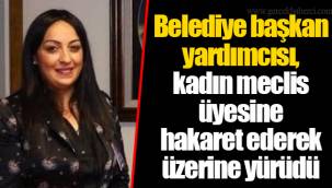Belediye başkan yardımcısı, kadın meclis üyesine hakaret ederek üzerine yürüdü