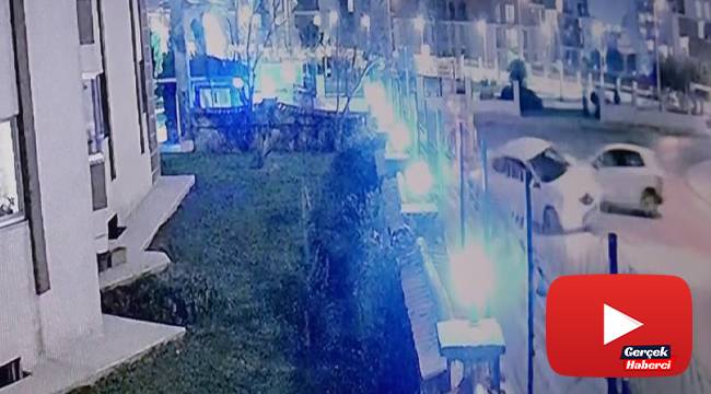 Bir kişinin yaralandığı kaza güvenlik kamerasında