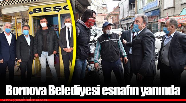 Bornova Belediyesi esnafın yanında