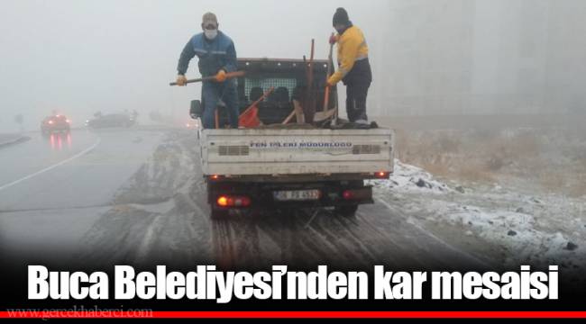 Buca Belediyesi’nden kar mesaisi 