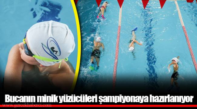 Bucanın minik yüzücüleri şampiyonaya hazırlanıyor