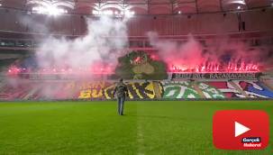 Bursaspor taraftarından muhteşem koreografi