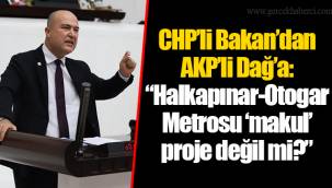 CHP’li Bakan’dan AKP’li Dağ’a: “Halkapınar-Otogar Metrosu ‘makul’ proje değil mi?”