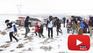 Çocuklar hem lastik rafting yaptı hem de yaban hayvanlarına yem bıraktı