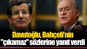 Davutoğlu, Bahçeli'nin