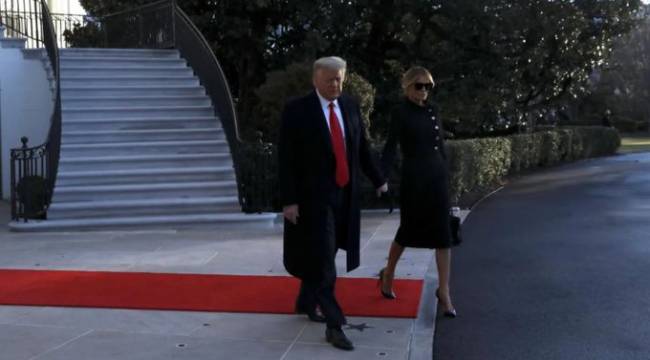 Donald Trump, Beyaz Saray’dan son kez ayrıldı