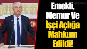Emekli, Memur Ve İşçi Açlığa Mahkum Edildi!