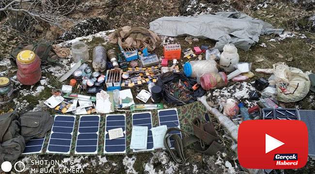 Eren-5 operasyonunda 53 adet sığınak ve 62 depo kullanılamaz hale getirildi