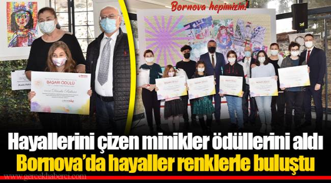 Hayallerini çizen minikler ödüllerini aldı