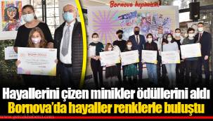 Hayallerini çizen minikler ödüllerini aldı