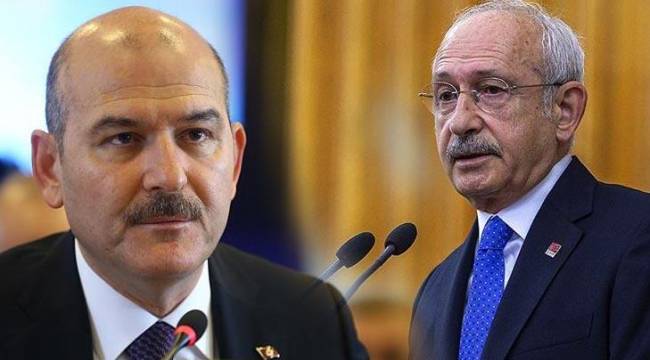 İçişleri Bakanı Soylu: Kılıçdaroğlu hakkında suç duyurusunda bulunacağız