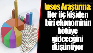 Ipsos Araştırma: Her üç kişiden biri ekonominin kötüye gideceğini düşünüyor