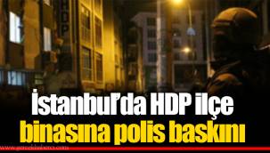 İstanbul’da HDP ilçe binasına polis baskını
