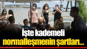 İşte kademeli normalleşmenin şartları…