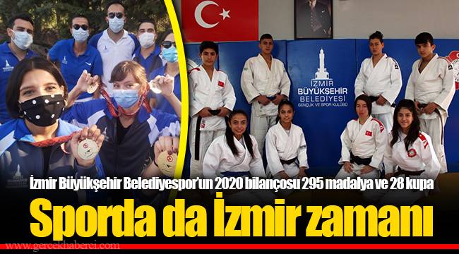 İzmir Büyükşehir Belediyespor’un 2020 bilançosu 295 madalya ve 28 kupa