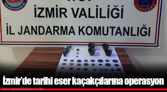 İzmir’de tarihi eser kaçakçılarına operasyon