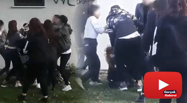 Kızların sevgili kavgası kameralara yansıdı