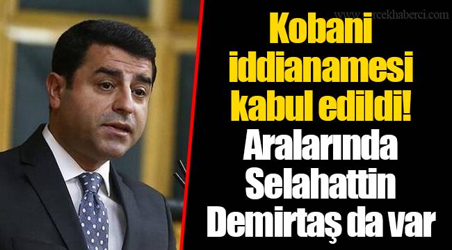 Kobani iddianamesi kabul edildi! Aralarında Selahattin Demirtaş da var