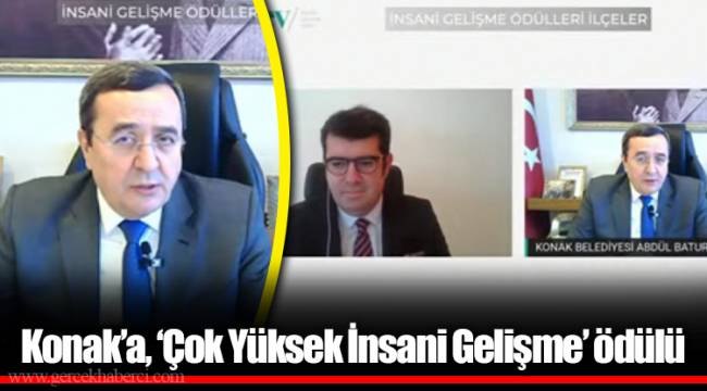 Konak’a, ‘Çok Yüksek  İnsani Gelişme’ ödülü