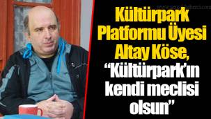 Kültürpark Platformu Üyesi Altay Köse,