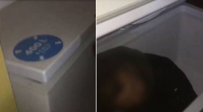 Kumar baskınında polisten kaçmaya çalışan kişi derin dondurucuda saklanırken bulundu