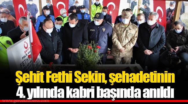 Şehit Fethi Sekin, şehadetinin 4. yılında kabri başında anıldı