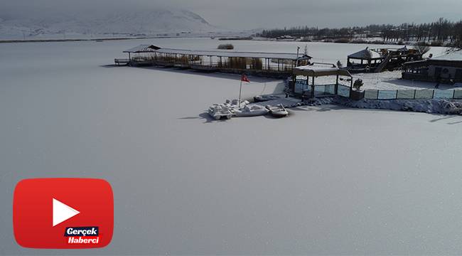 Sivas’ta Sibirya soğukları, Ulaş gölü dondu