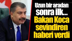 Uzun bir aradan sonra ilk... Bakan Koca sevindiren haberi verdi