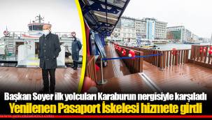 Yenilenen Pasaport İskelesi hizmete girdi