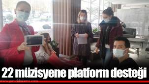 22 müzisyene platform desteği