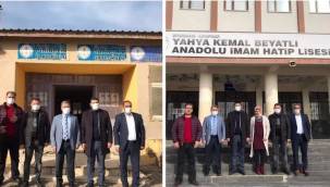 AK Parti ilçe başkanı ile ilçe milli eğitim müdürü okulları birlikte teftiş etti