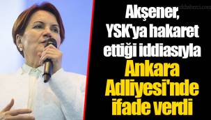 Akşener, YSK'ya hakaret ettiği iddiasıyla Ankara Adliyesi'nde ifade verdi