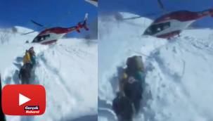 Ambulans helikopter pilotundan alkışlanacak hareket