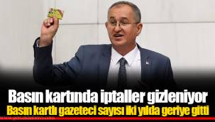 Basın kartında iptaller gizleniyor
