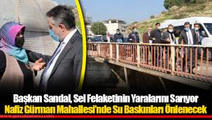 Başkan Sandal, Sel Felaketinin Yaralarını Sarıyor