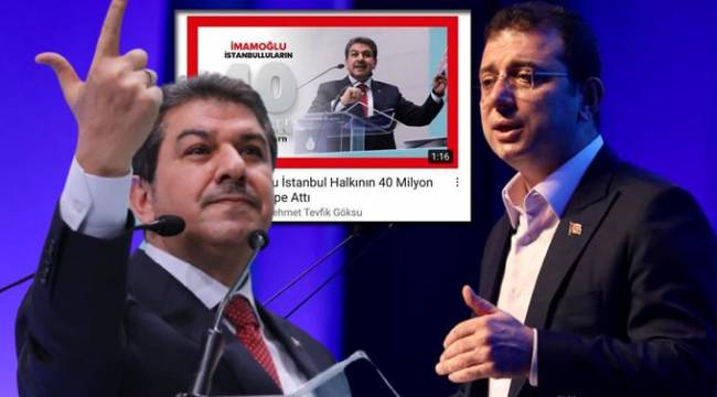 Belediye borçlarını ödemek için cami ve okul satan AK Parti'li Göksu, İmamoğlu'nu eleştirmek için Youtube'a reklam verdi