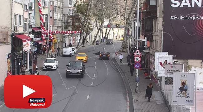 Beşiktaş’ta dehşet anları: Vicdansız sürücü gence çarpıp böyle kaçtı