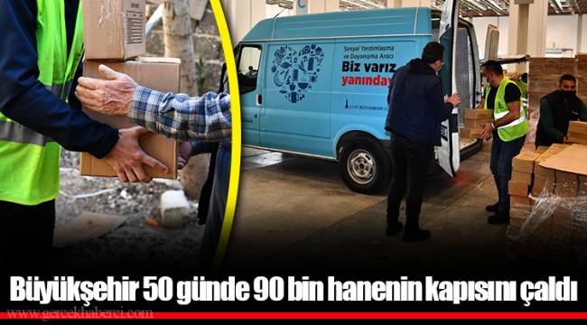 Büyükşehir 50 günde 90 bin hanenin kapısını çaldı