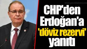 CHP'den Erdoğan'a 'döviz rezervi' yanıtı