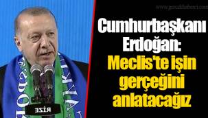 Cumhurbaşkanı Erdoğan: Meclis'te işin gerçeğini anlatacağız