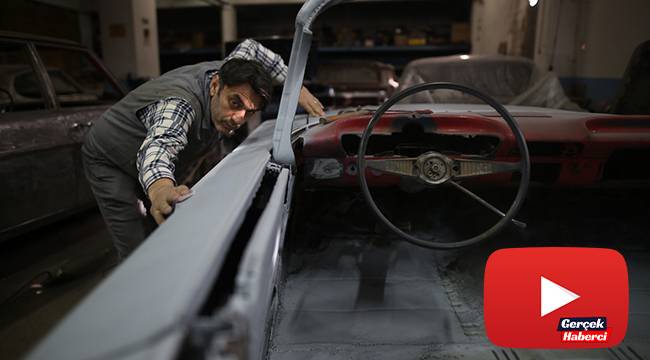 Çürümeye bırakılan 1971 model otomobil ilk günkü ihtişamına kavuştu